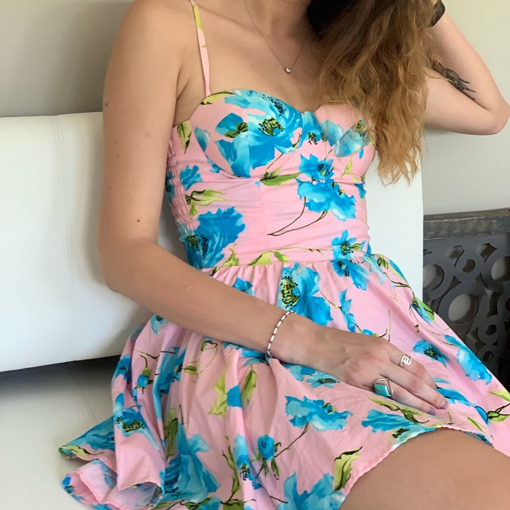 Pink Floral Dress
